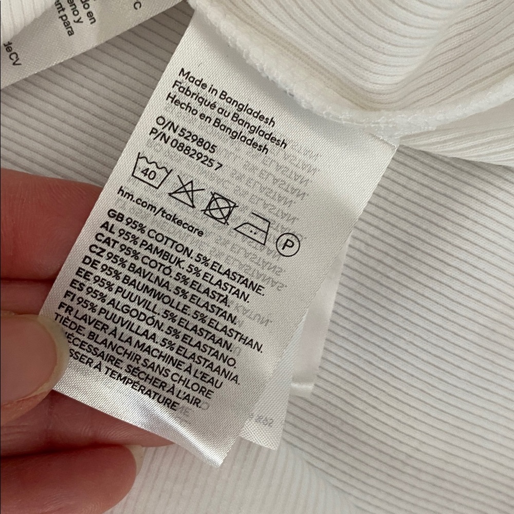 BNWT H&M White Women's Tank Top - Picture 6 of 11